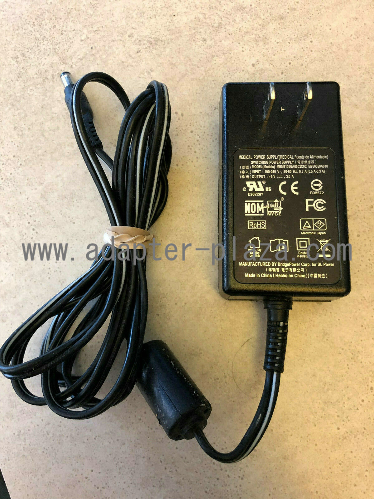 New AULT 5v 3a MENB1020A0502C02 M950550A010 Medical Power Supply AC Adapter